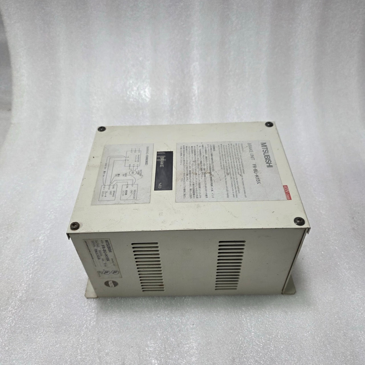 MITSUBISHI FR-BU-H15K BRAKE UNIT 800VDC | INDUSTRIAL DRIVE BRAKING MODULE