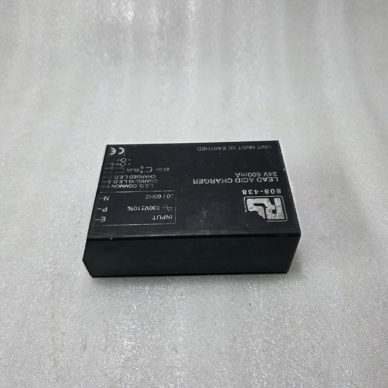 RS 808-438 LEAD ACID BATTERY CHARGER 24V 600MA | 230VAC INDUSTRIAL FLOAT CHARGER
