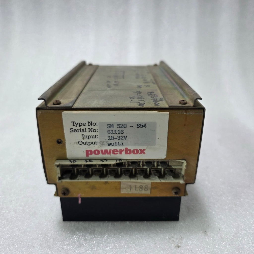 POWERBOX SM 520 S54 DC POWER SUPPLY MODULE 18-32V INPUT | MULTI OUTPUT INDUSTRIA