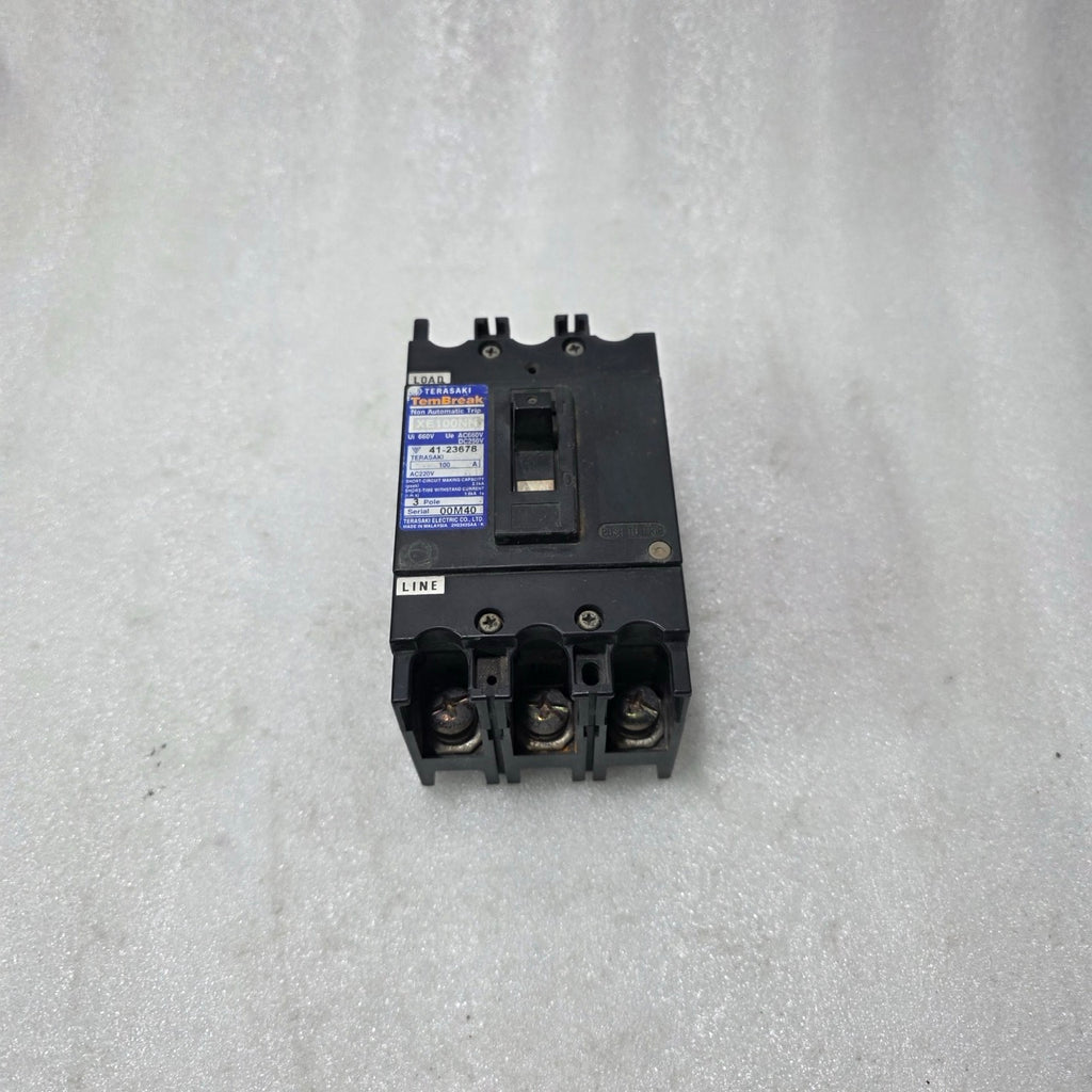 TERASAKI TEMBREAK XE100NN 100A 3 POLE NON-AUTOMATIC TRIP MCCB | 660V AC / 250V D