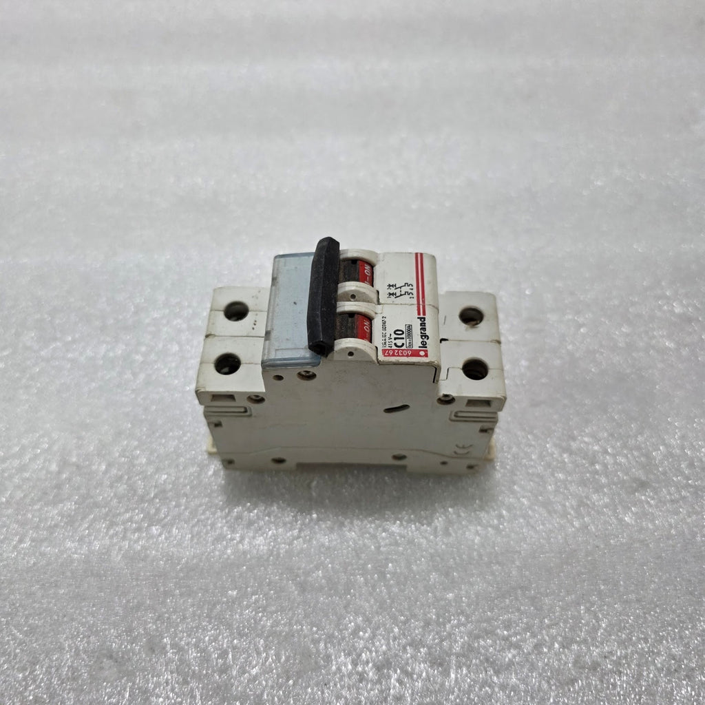 LEGRAND 603267 2P 10A TYPE C 415V 10KA MCB MINIATURE CIRCUIT BREAKER