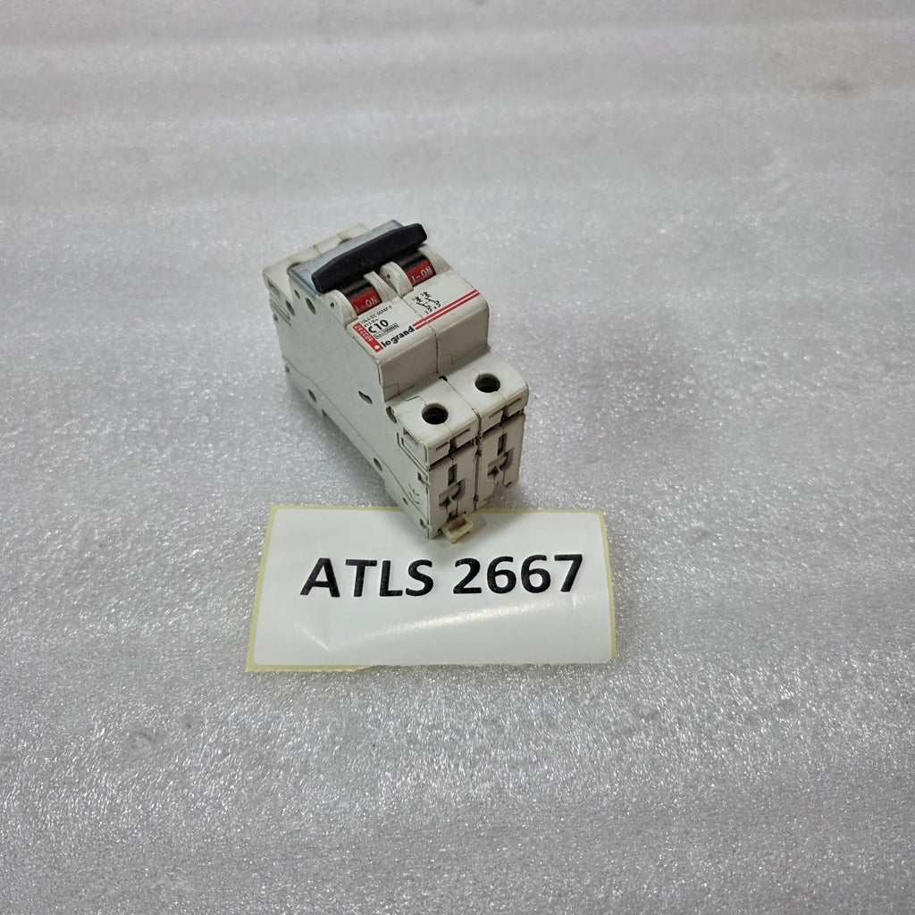 LEGRAND 603267 2P 10A TYPE C 415V 10KA MCB MINIATURE CIRCUIT BREAKER