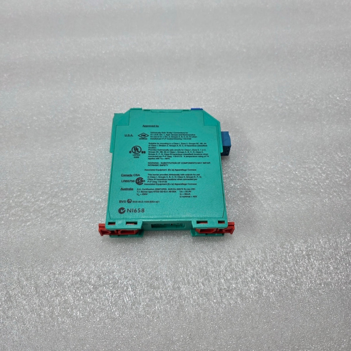 PEPPERL+FUCHS KFD2-SD-EX1.48-90A SOLENOID DRIVER INTRINSIC SAFETY 72046