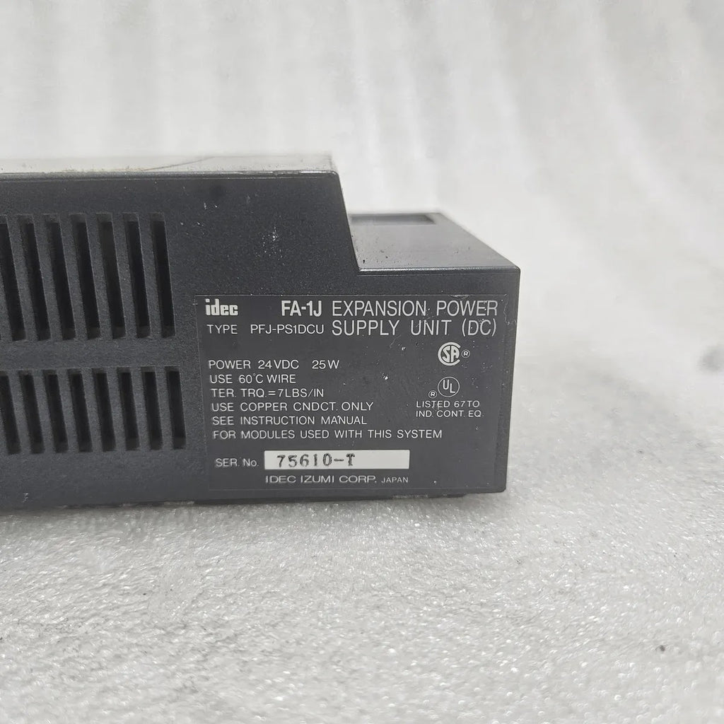 IDEC FA-1J PFJ-PS1DCU Expansion Power Supply Unit DC 24VDC 25W