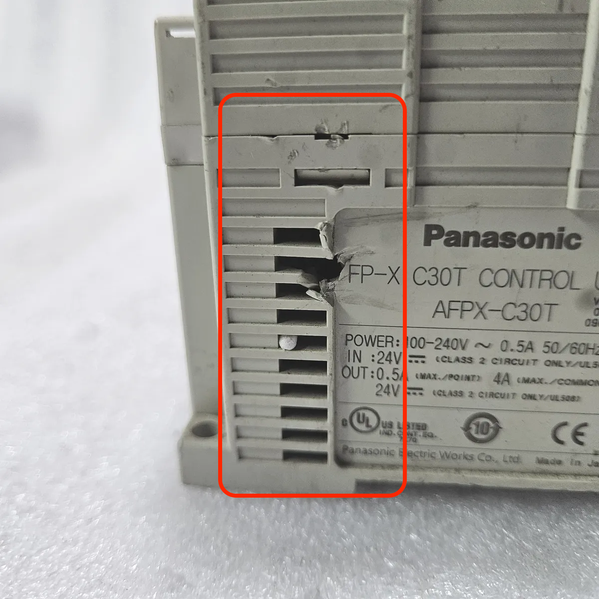 Panasonic AFPX-C30T FP-X C30T PLC Control Unit 100-240V