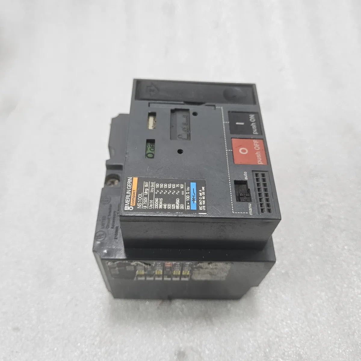 Merlin Gerin NS100L Compact MCCB 750V 100A 100kA Circuit Breaker