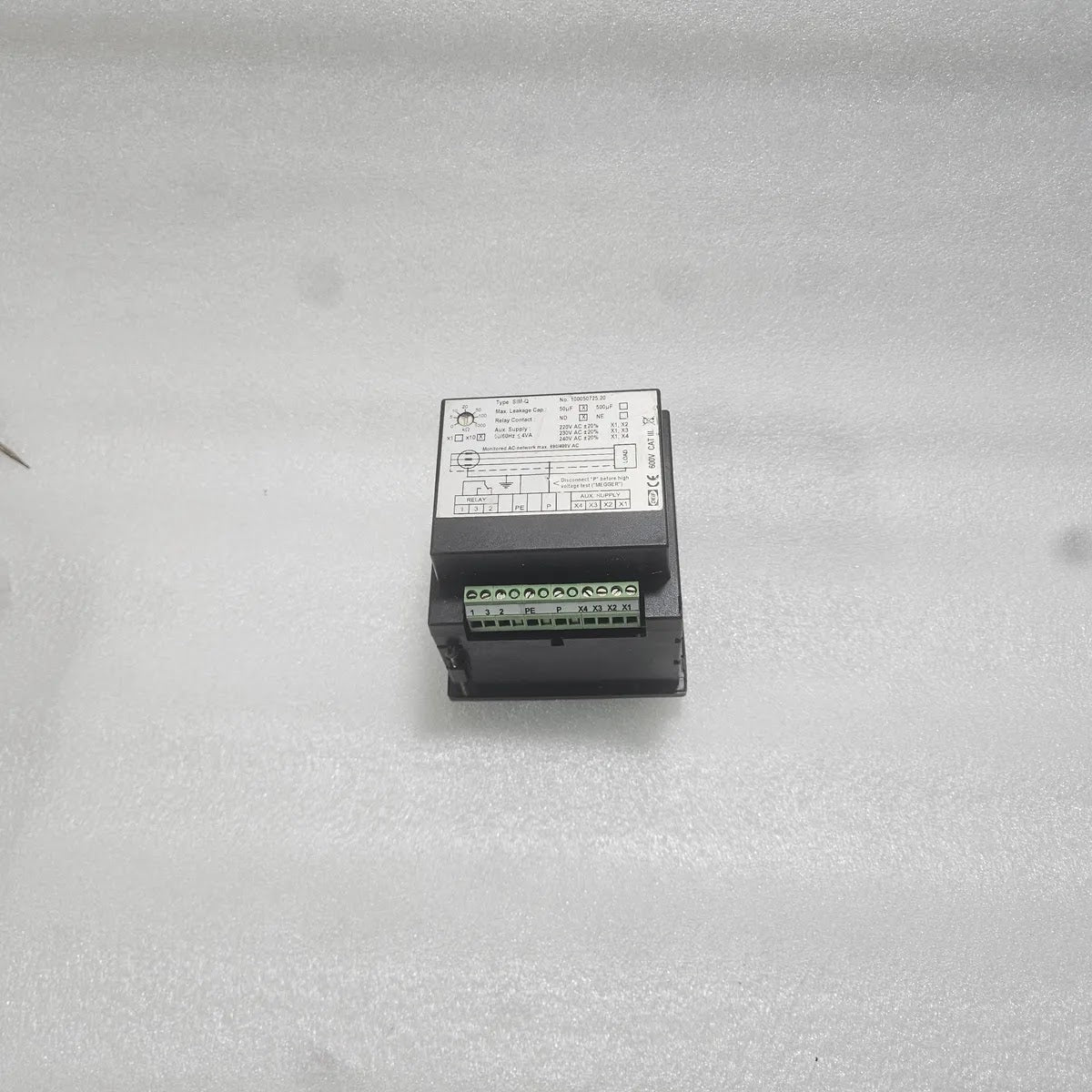 DEIF SIM-Q 100050725.20 Insulation Monitor Relay