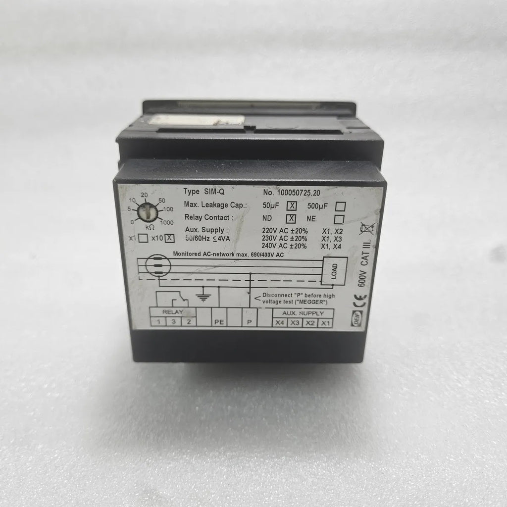DEIF SIM-Q 100050725.20 Insulation Monitor Relay