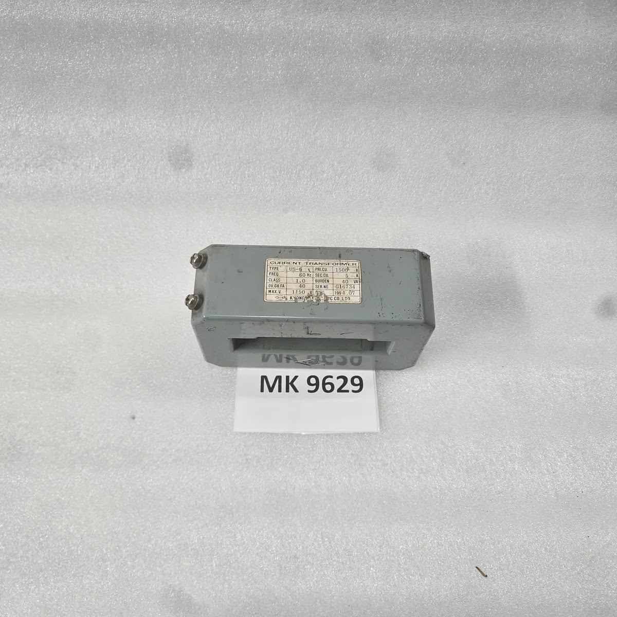 Kyongbo Electric US-6 Current Transformer 1500/5A 60Hz 1150V