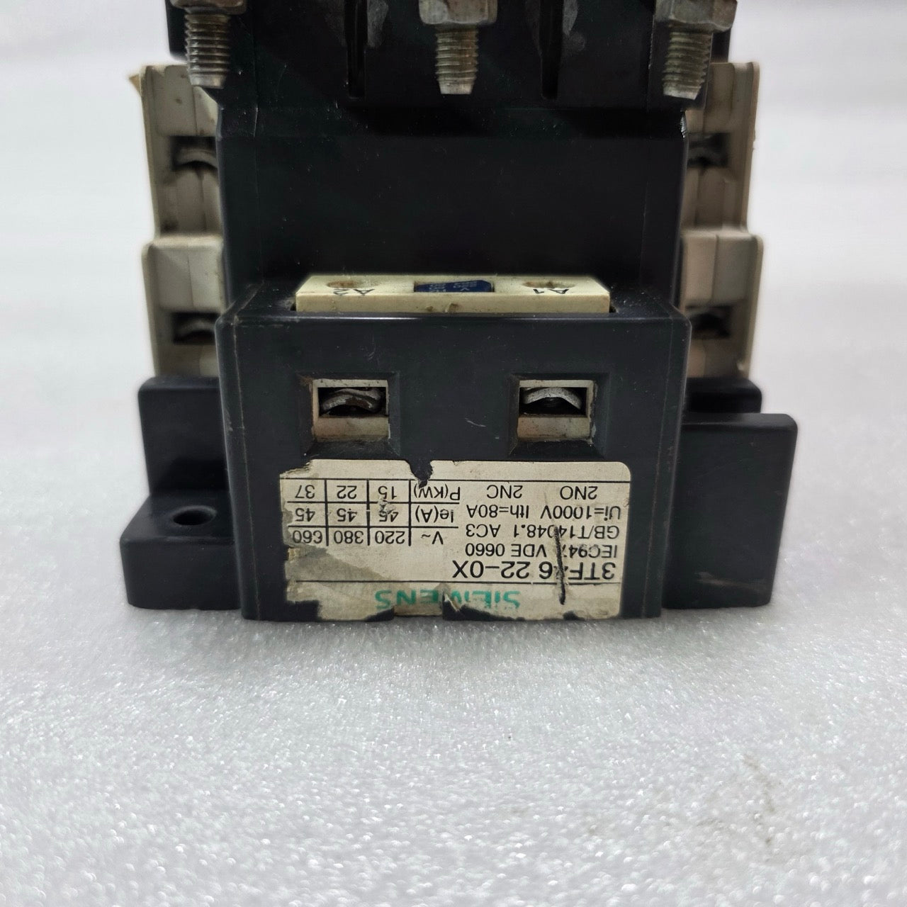 SIEMENS / SKM | 3TF46 22-0X + JRS2-80 | CONTACTOR WITH THERMAL OVERLOAD RELAY