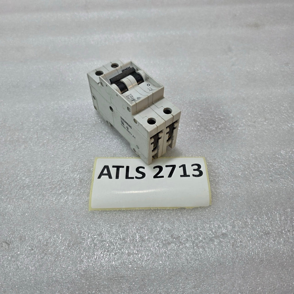 SIEMENS 5SX22 2P 32A CURVE C 400V 6KA MCB CIRCUIT BREAKER