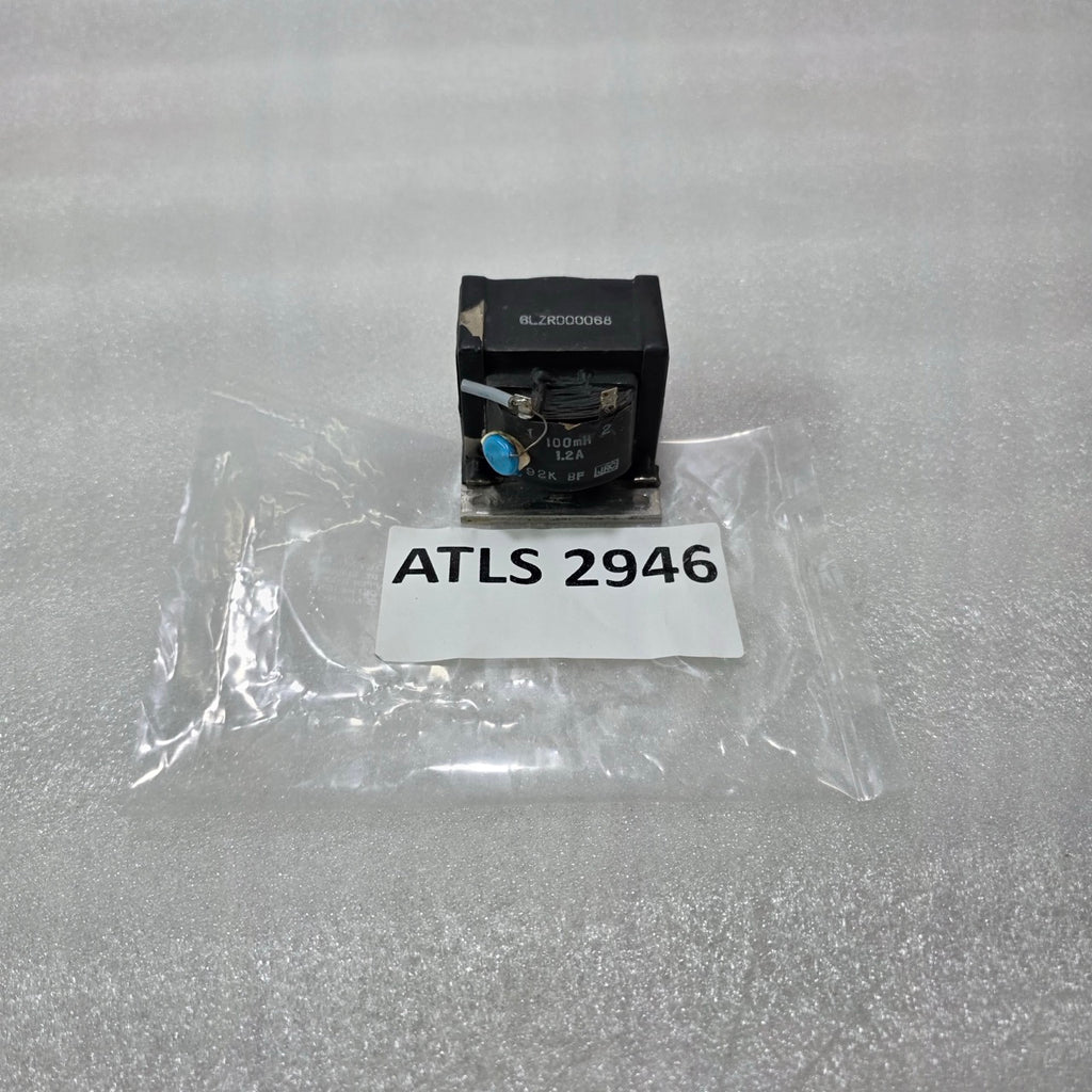 JRC 6LZRD00068 92K BF CHOKE COIL INDUCTOR 100MH 1.2A JAPAN RADIO CO MARINE
