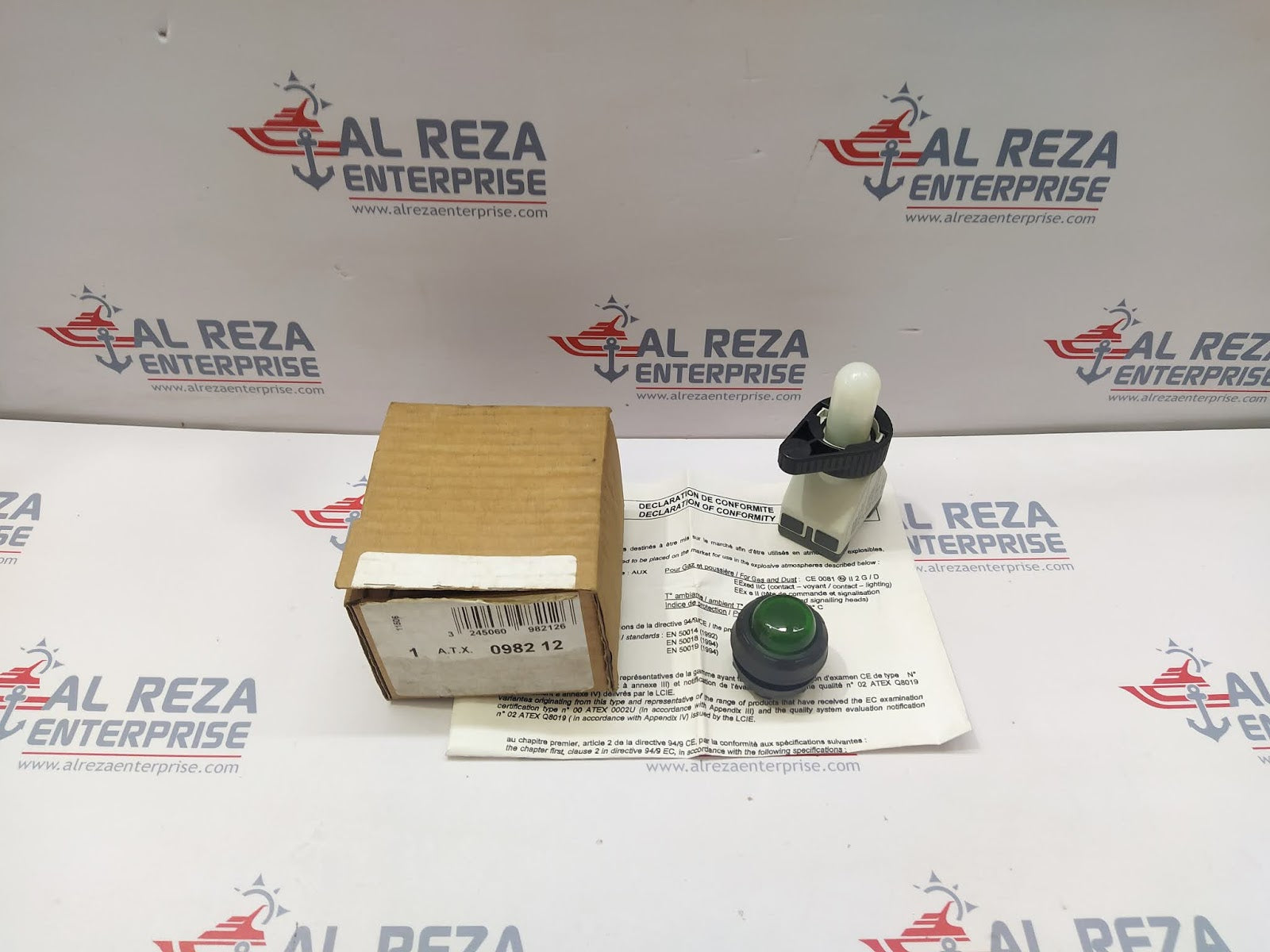 A.T.X. 98212 ATEX 0982 12 AUX GREEN PILOT LIGHT