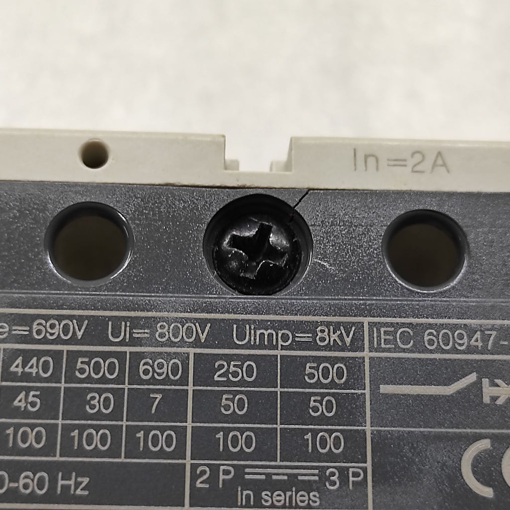 ABB 1SDA050985R1 SACE TMAX T2S 160 2A MCCB TMD2-20 3O F F CRACKED