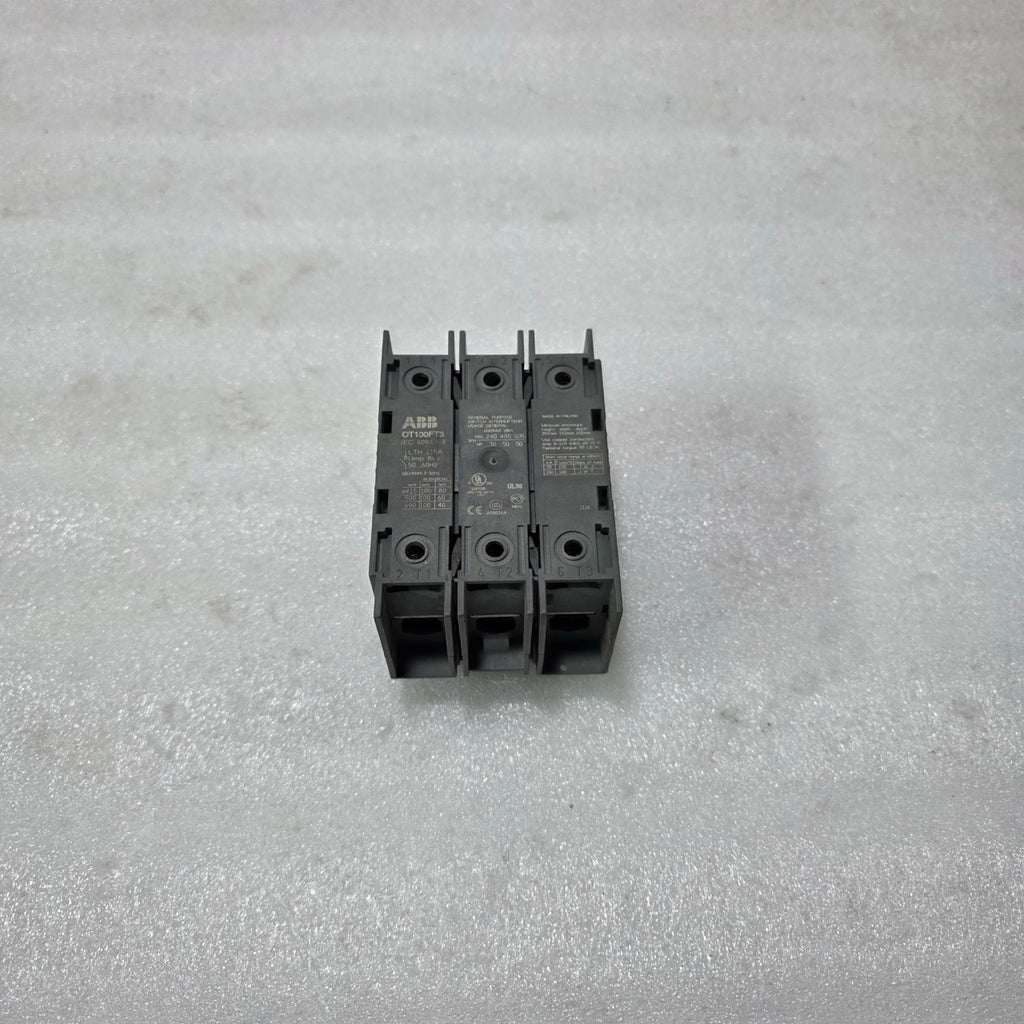 ABB OT100FT3 SWITCH DISCONNECTOR 100A 3-POLE | 600–750V AC INDUSTRIAL ISOLATOR S
