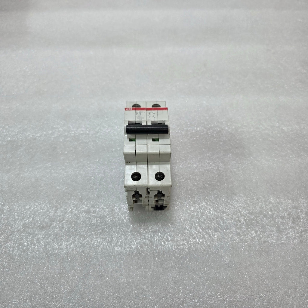 ABB S202 C2 DOUBLE POLE MCB CIRCUIT BREAKER 2A 400V 6KA