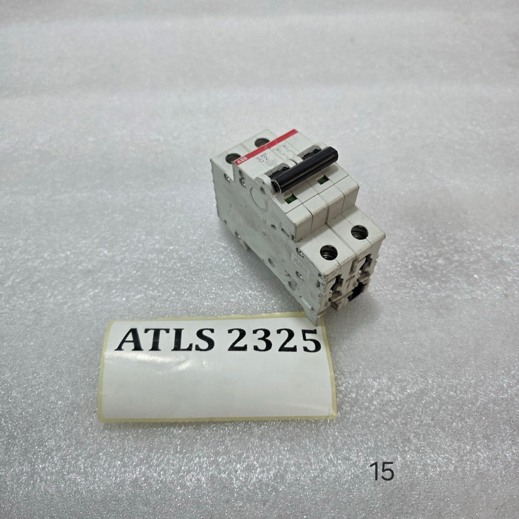 ABB S202 C2 DOUBLE POLE MCB CIRCUIT BREAKER 2A 400V 6KA