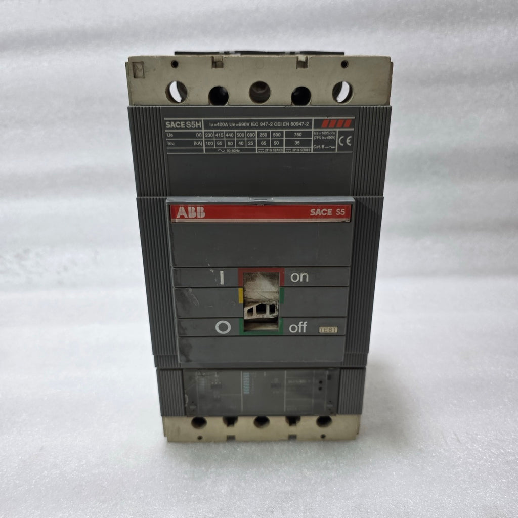 ABB SACE S5H MCCB 400A 690V 100kA IEC 947-2 3P SWITCH DAMAGED FOR PARTS