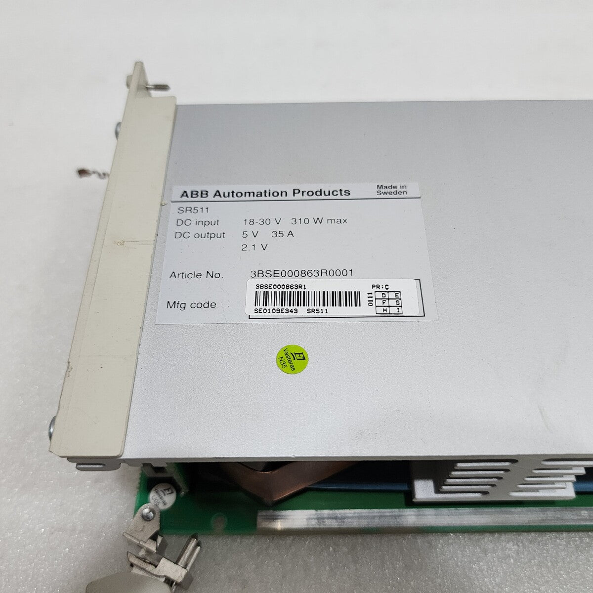 ABB SR511 POWER SUPPLY 3BSE000863R0001