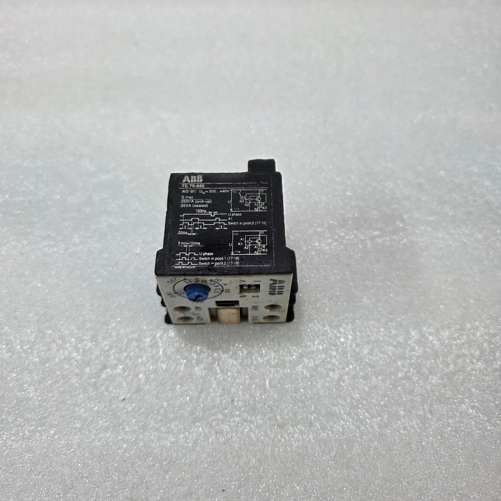 ABB TE75-440 TIME RELAY 220–440V AC/DC MULTIFUNCTION TIMER RELAY 0.1–180S