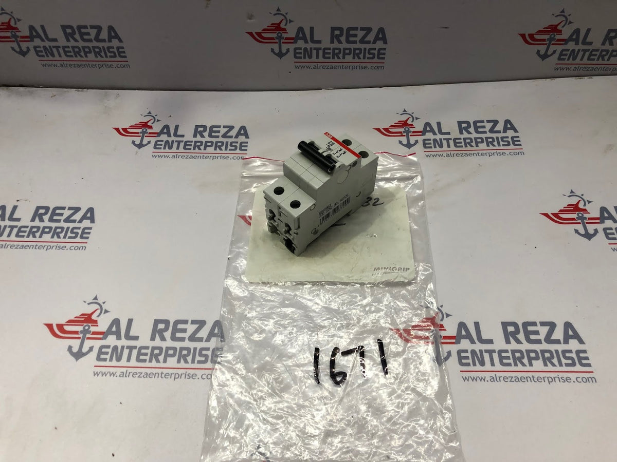 ABB S 202 B 32A 2-POLE CIRCUIT BREAKER GB10963 2CD S252 001 R0325