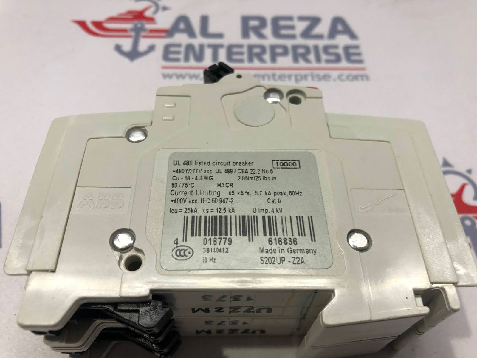 ABB S 202 UP-Z 2-POLE CIRCUIT BREAKER 10505066001