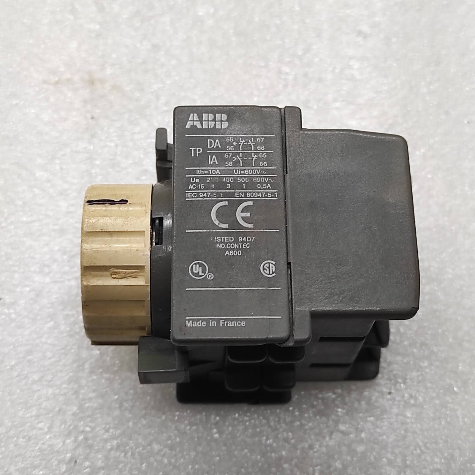 ABB TP40DA CONTACTOR TIMER 0.1-40SEC