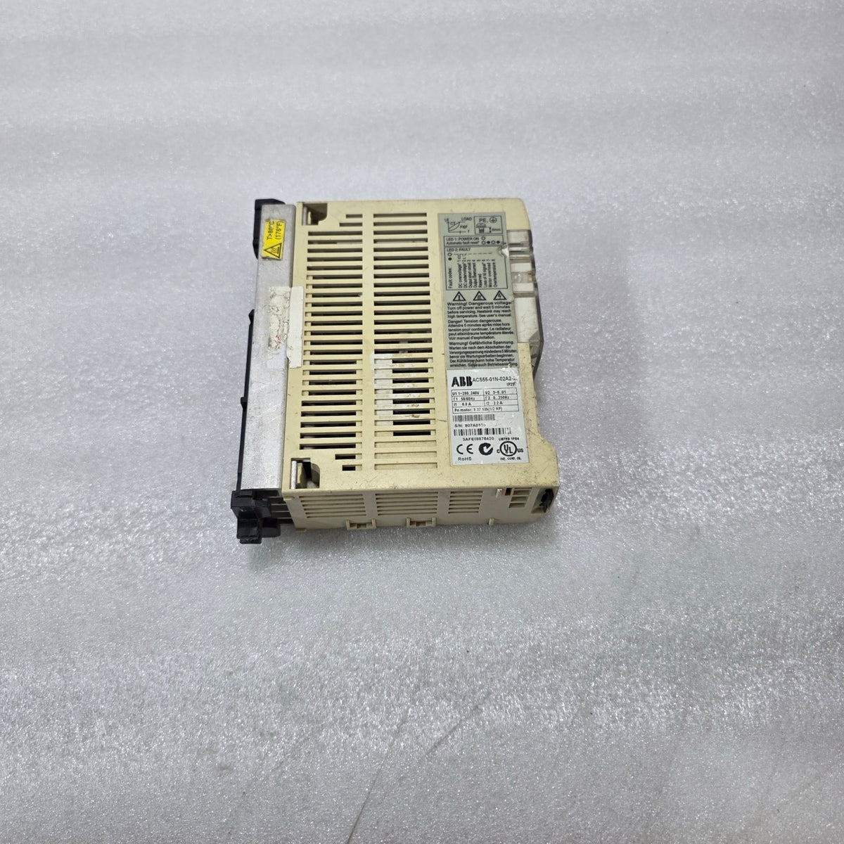 ABB ACS55-01N-02A2 VFD 0.37kW 1/2HP 240V DRIVE IP20
