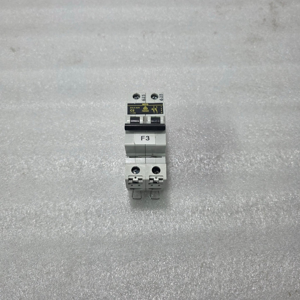 AEG ELFA E 82S C2 2 POLE MINIATURE CIRCUIT BREAKER 2A 415V MCB