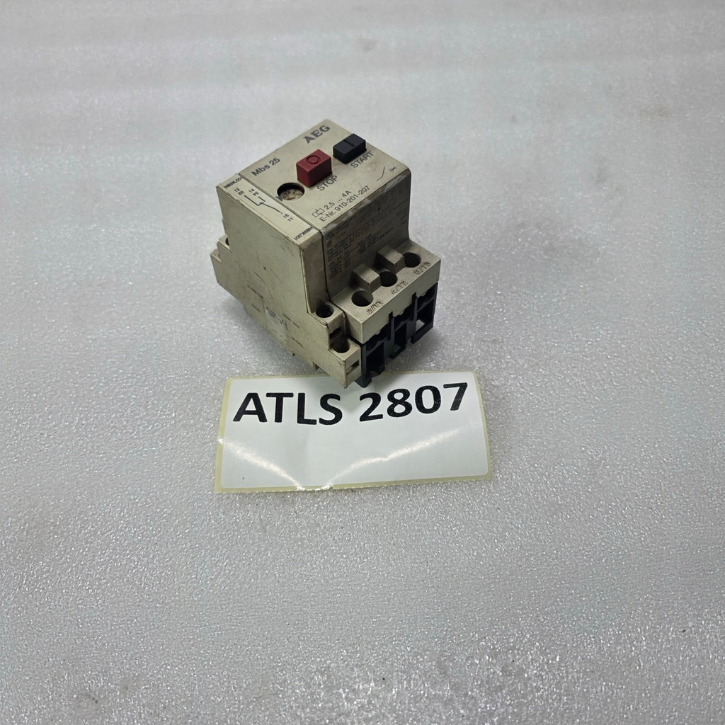 AEG MBS 25 MOTOR CIRCUIT BREAKER 2.5-4A 3P E-NR 910-201-207