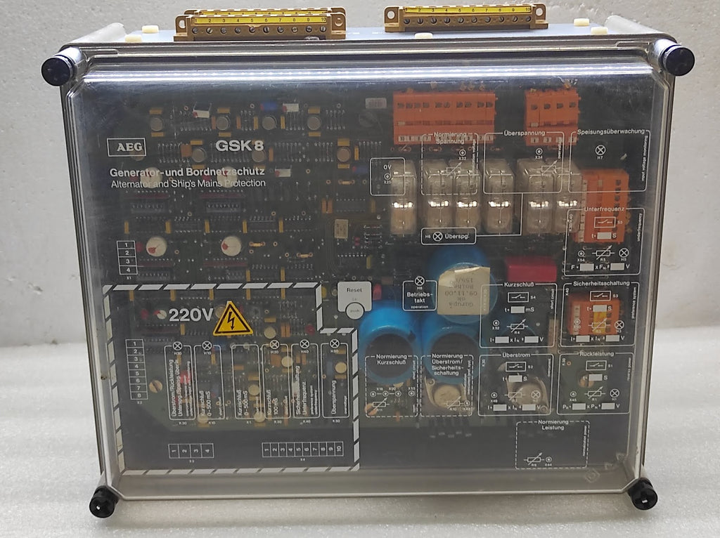 AEG GSK 8.61 GENERATOR AND ELECTRICAL PROTECTION SYSTEM 450V/5A 271.110 360 C