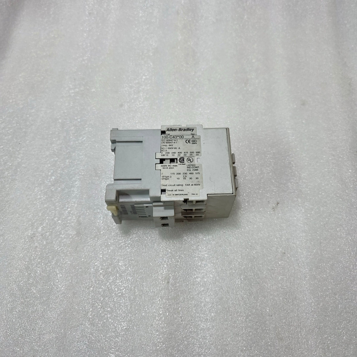 ALLEN BRADLEY 100-C43*00 IEC CONTACTOR 43A 3 POLE MOTOR STARTER 230V COIL