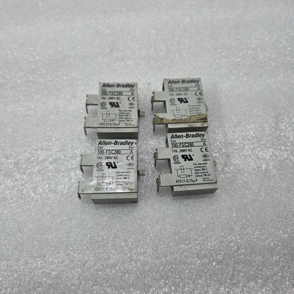 ALLEN BRADLEY 100-FSC280 SER A RC SURGE SUPPRESSOR 110-280V AC CONTACTOR
