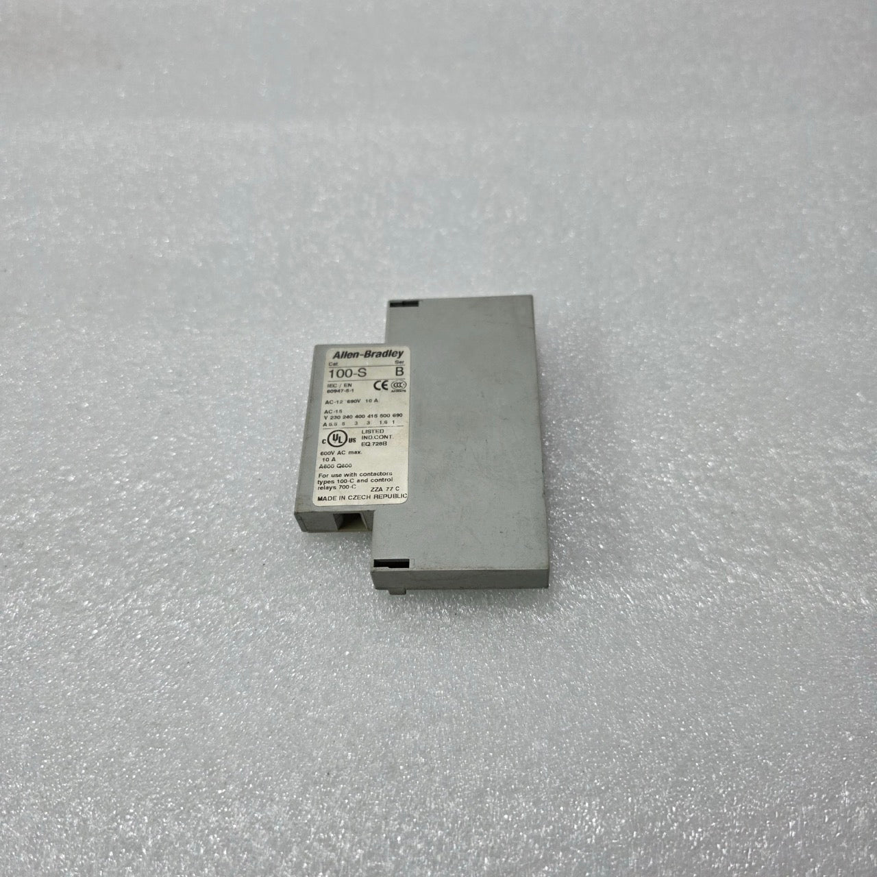 ALLEN BRADLEY 100-S AUXILIARY CONTACT BLOCK 10A – SER B
