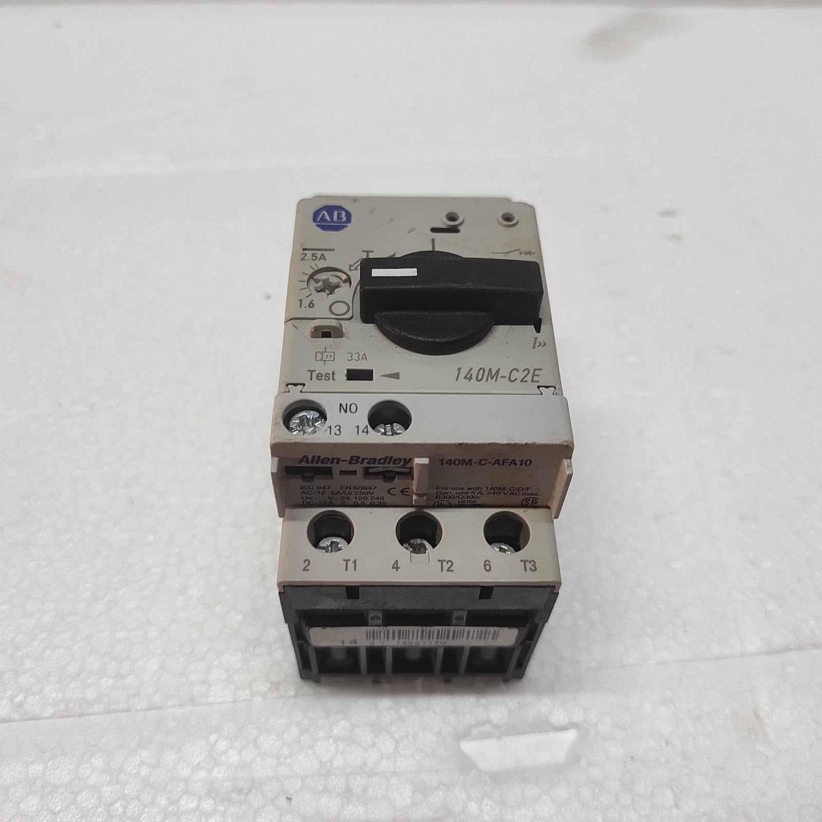 ALLEN BRADLEY 140M-C2E-B25 CIRCUIT BREAKER MOTOR PROTECTION