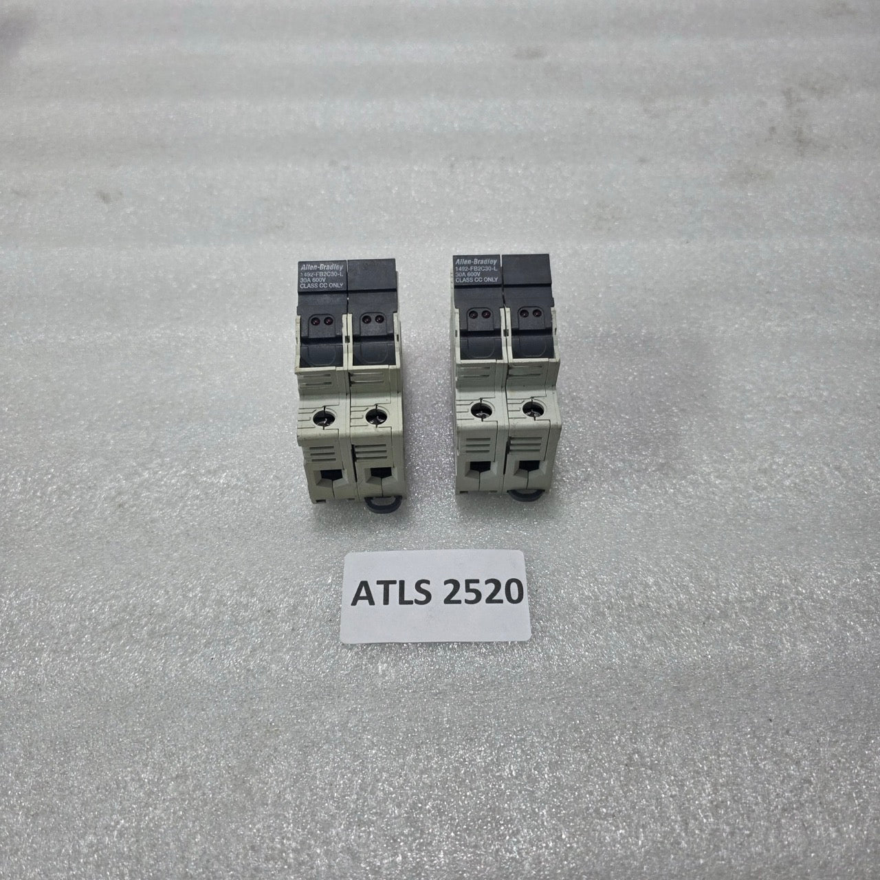 ALLEN BRADLEY 1492-FB2C30-L CLASS CC FUSE HOLDER 30A 600V 2 POLE