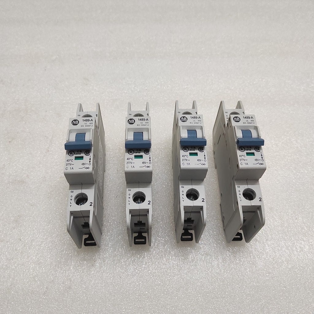 ALLEN BRADLEY CAT 1489-A1C010 MINIATURE 1-POLE CIRCUIT BREAKER 10A 277V