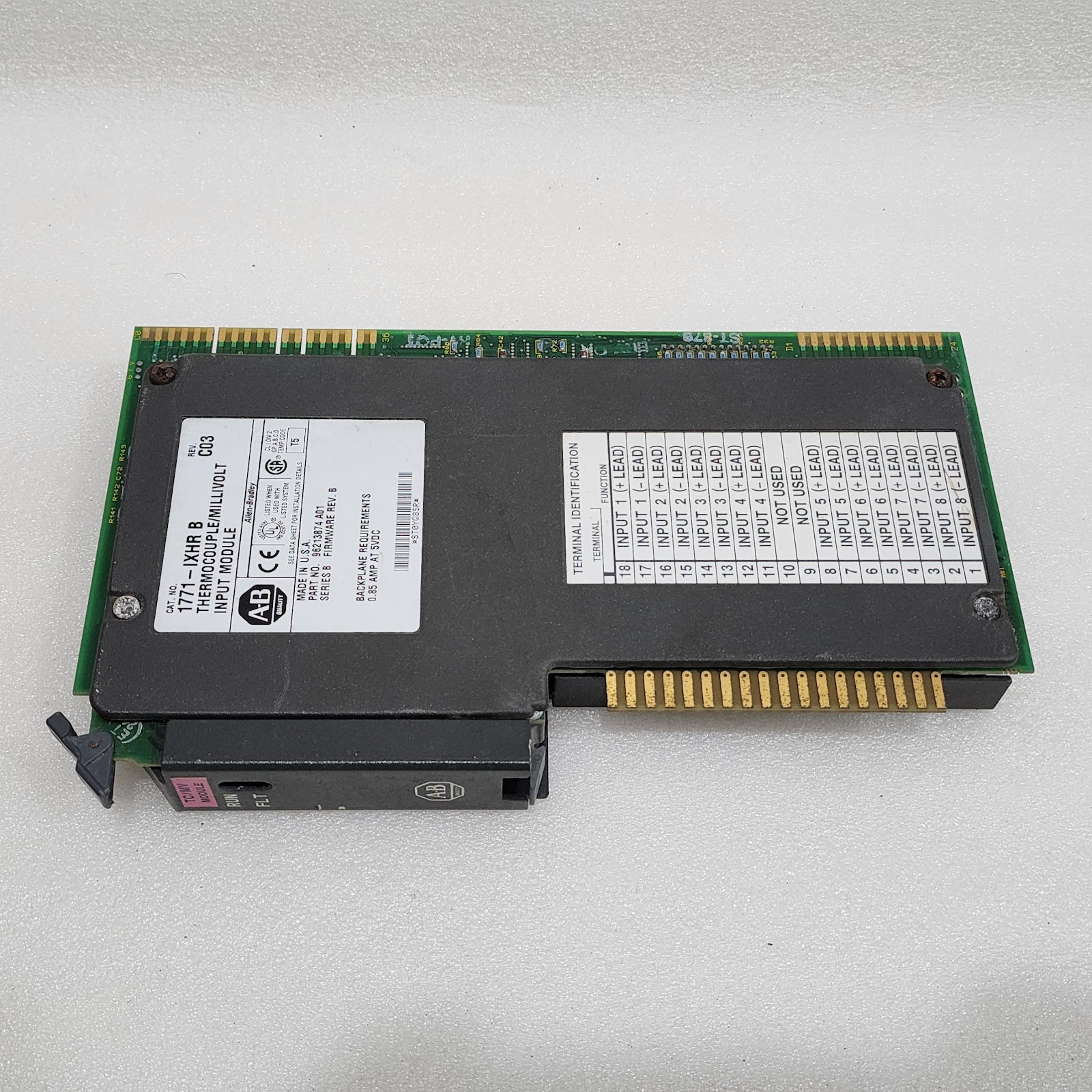 ALLEN BRADLEY CAT 1771-IXHR B THERMOCOUPLE MILLIVOLT INPUT MODULE