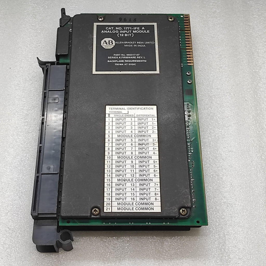 ALLEN BRADLEY 1771-IFE ANALOG INPUT MODULE 966317-07