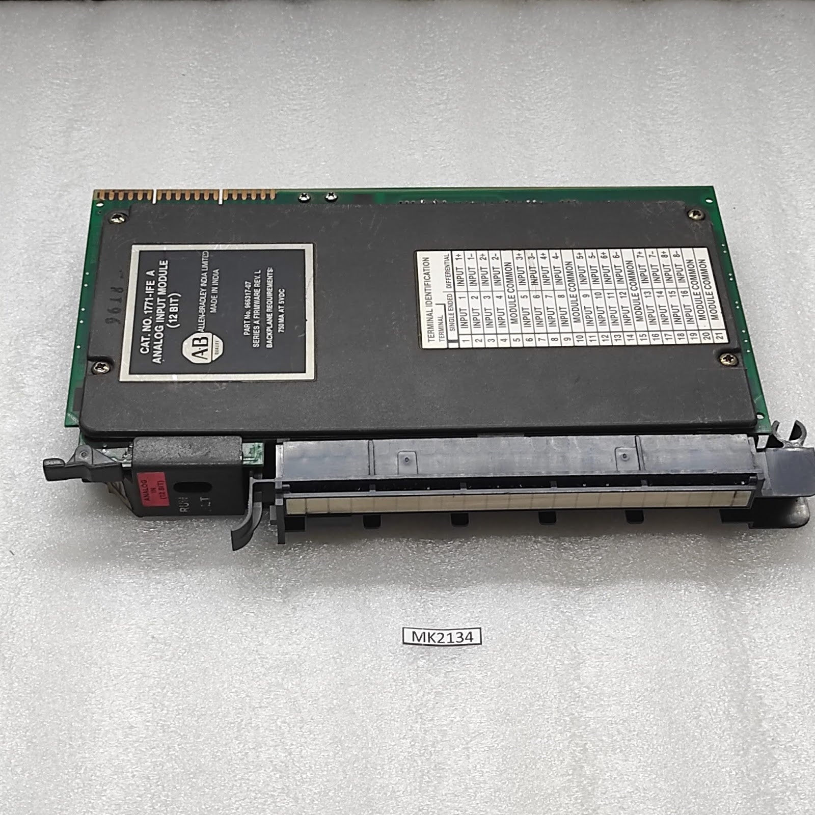 ALLEN BRADLEY 1771-IFE ANALOG INPUT MODULE 966317-07