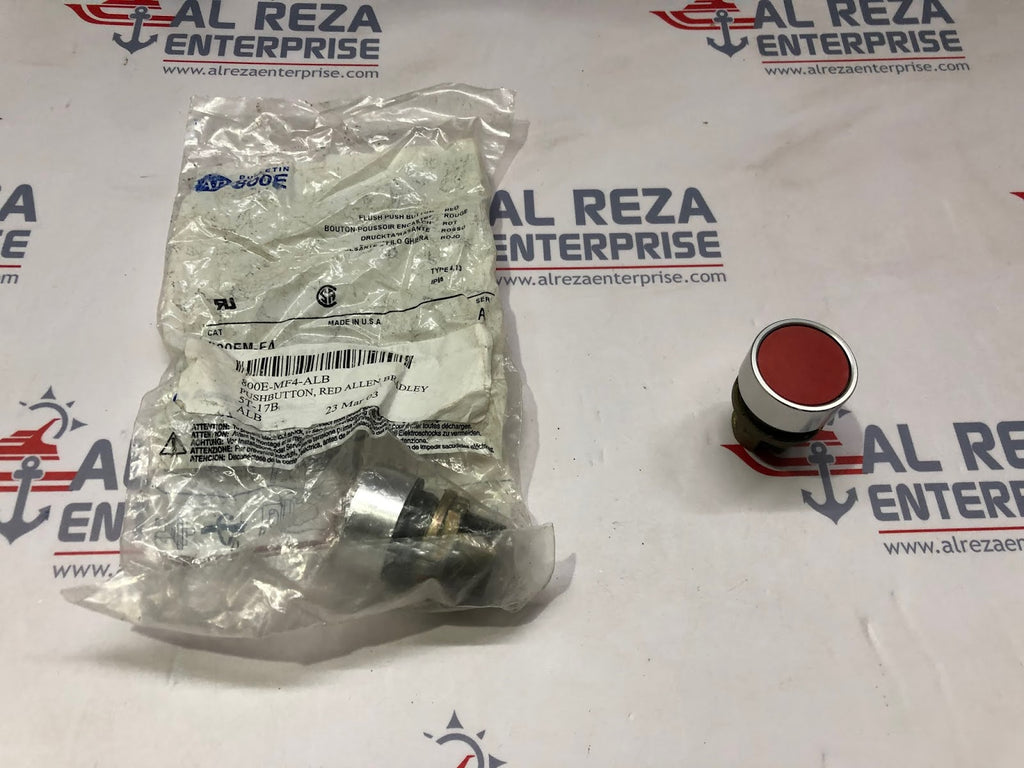 ALLEN BRADLEY 800EM-F4 RED PUSH BUTTON LOT OF 4 UNIT