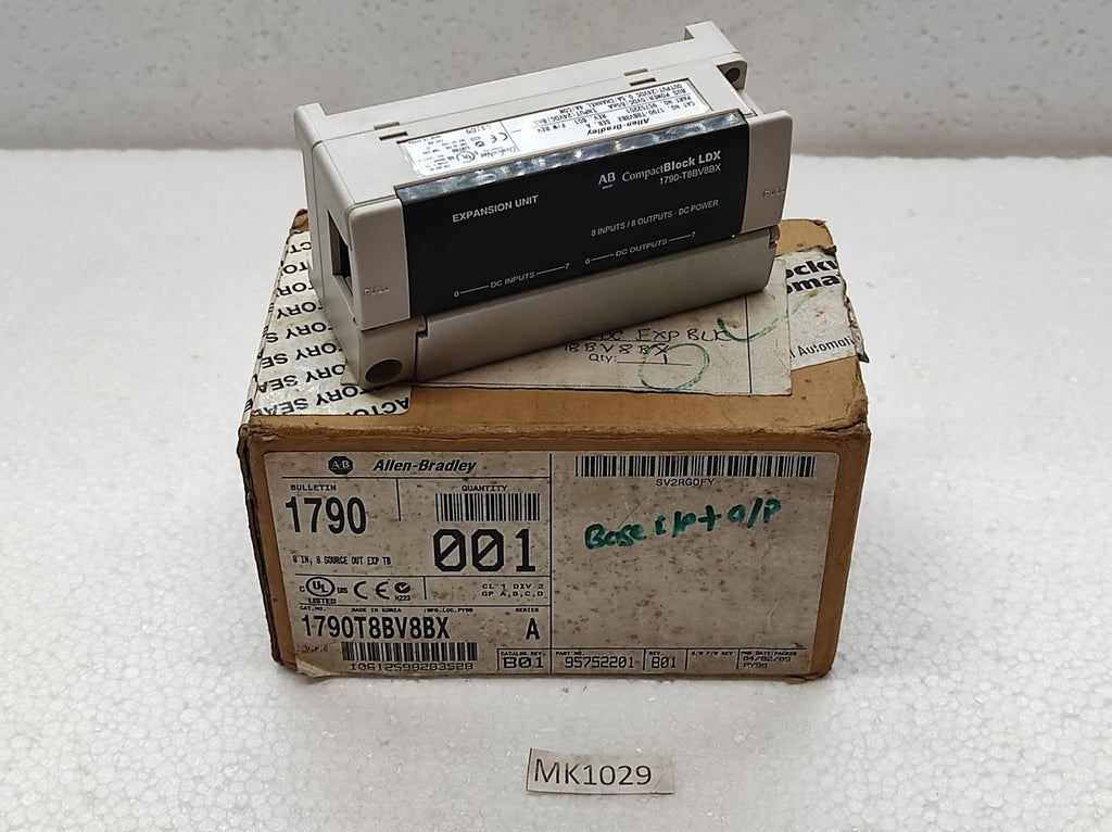 Allen Bradley CAT 1790-T8BV8BX Compact Block LDX Expansion Unit