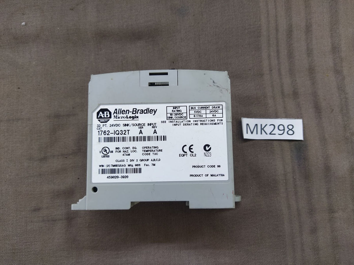 Allen Bradley Micro Logix CAT 1762-IQ32T Expansion I/O Module