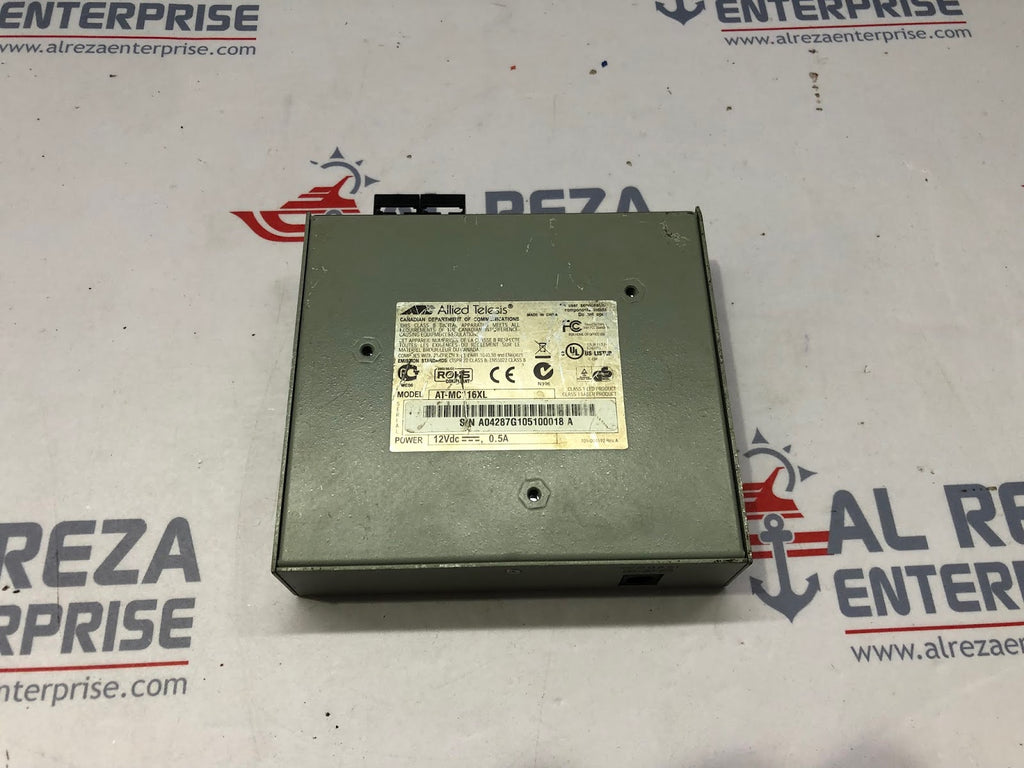 ALLIED TELESIS AT-MC116XL 10/100M AUTO-NEGOTIATION MEDIA CONVERTER 12VDC