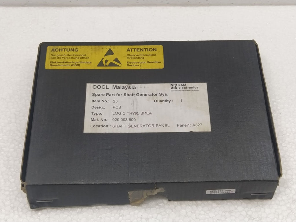 ALSTOM 029.093 500 LOGIC THYR BREA PCB Sam Electronics 029 093 500