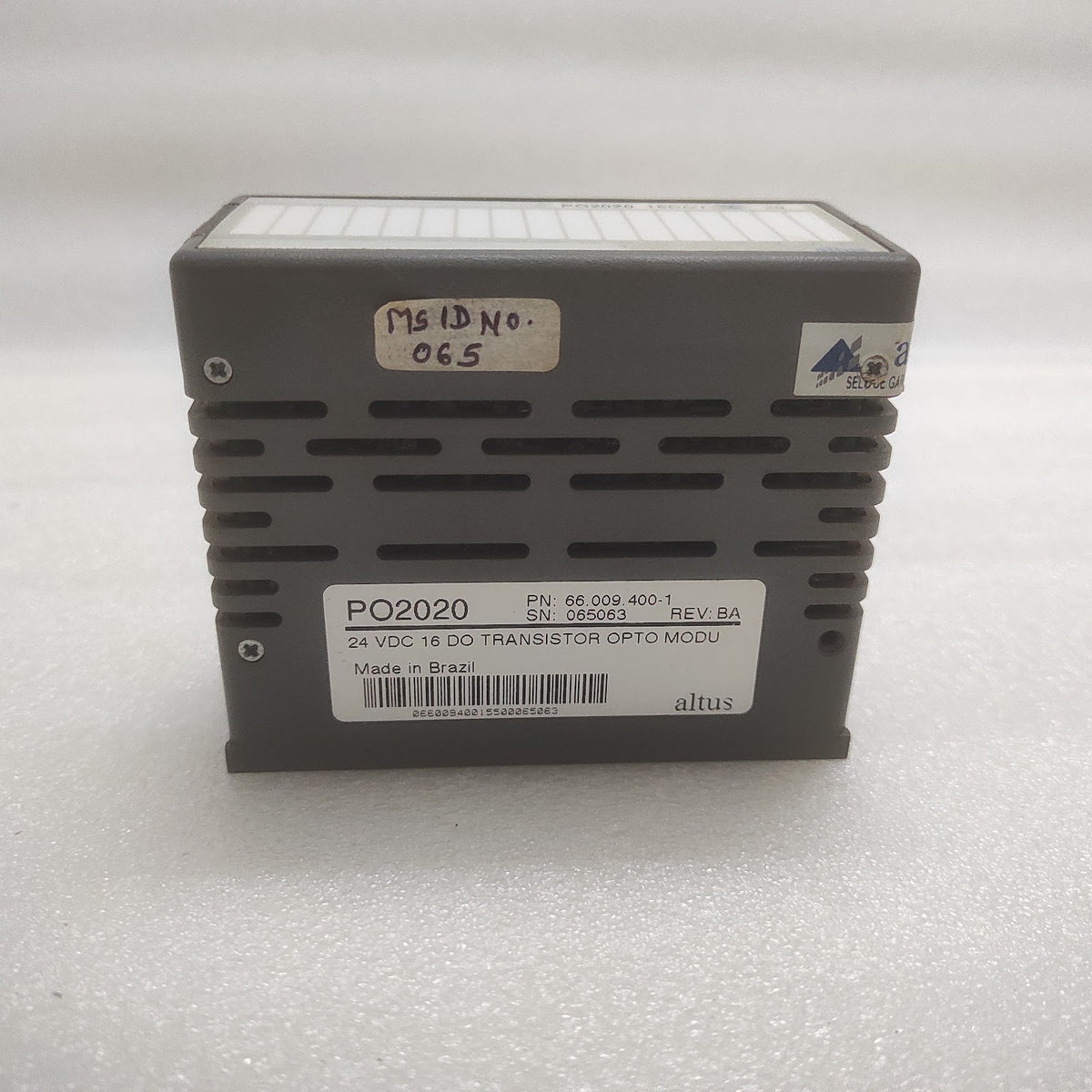 ALTUS PO2020 24 VDC 16 DO TRANSISTOR OPTO MODULE 66.009.400-1