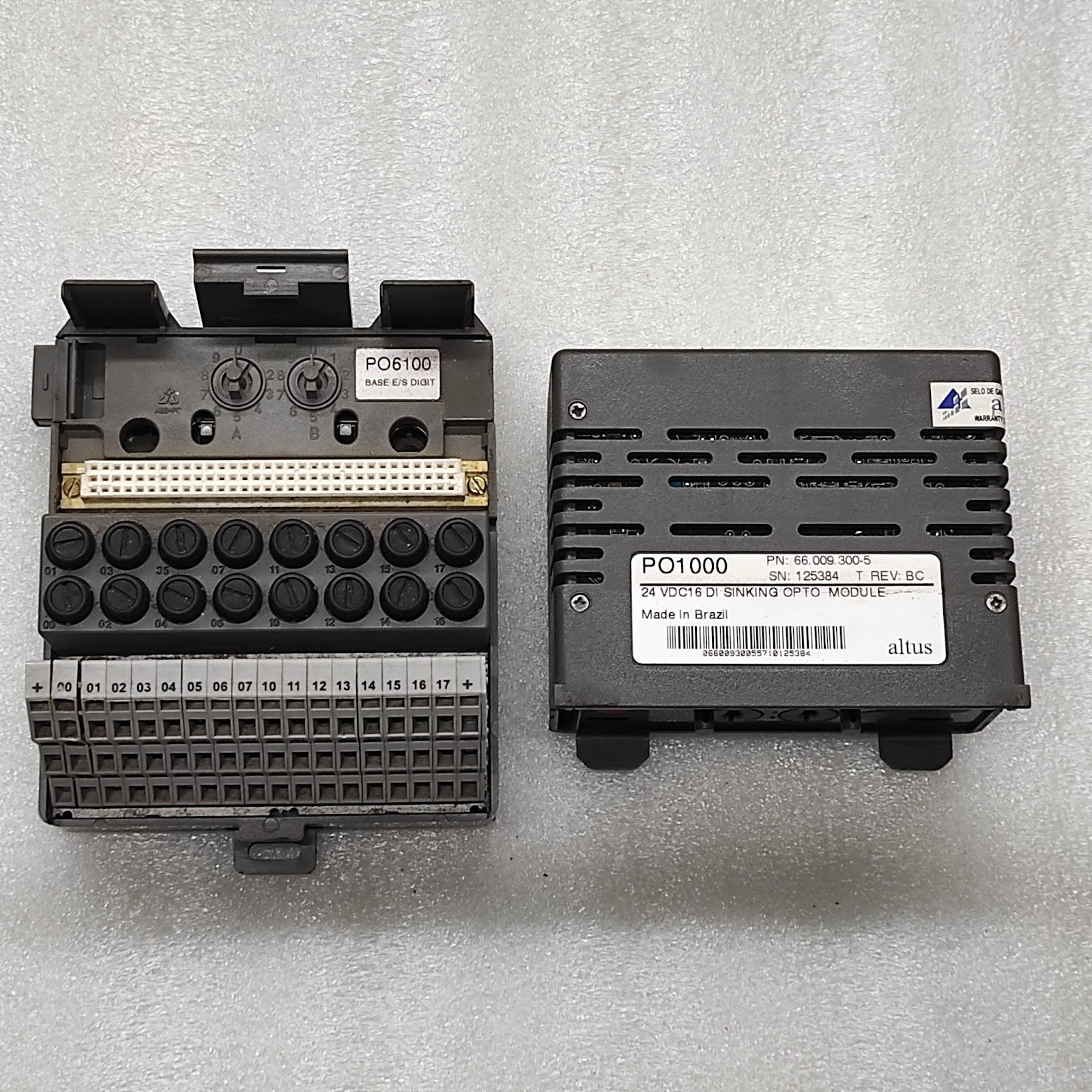 ALTUS PO1000 24VDC 16-DI SINKING OPTO MODULE 66.009.300-5