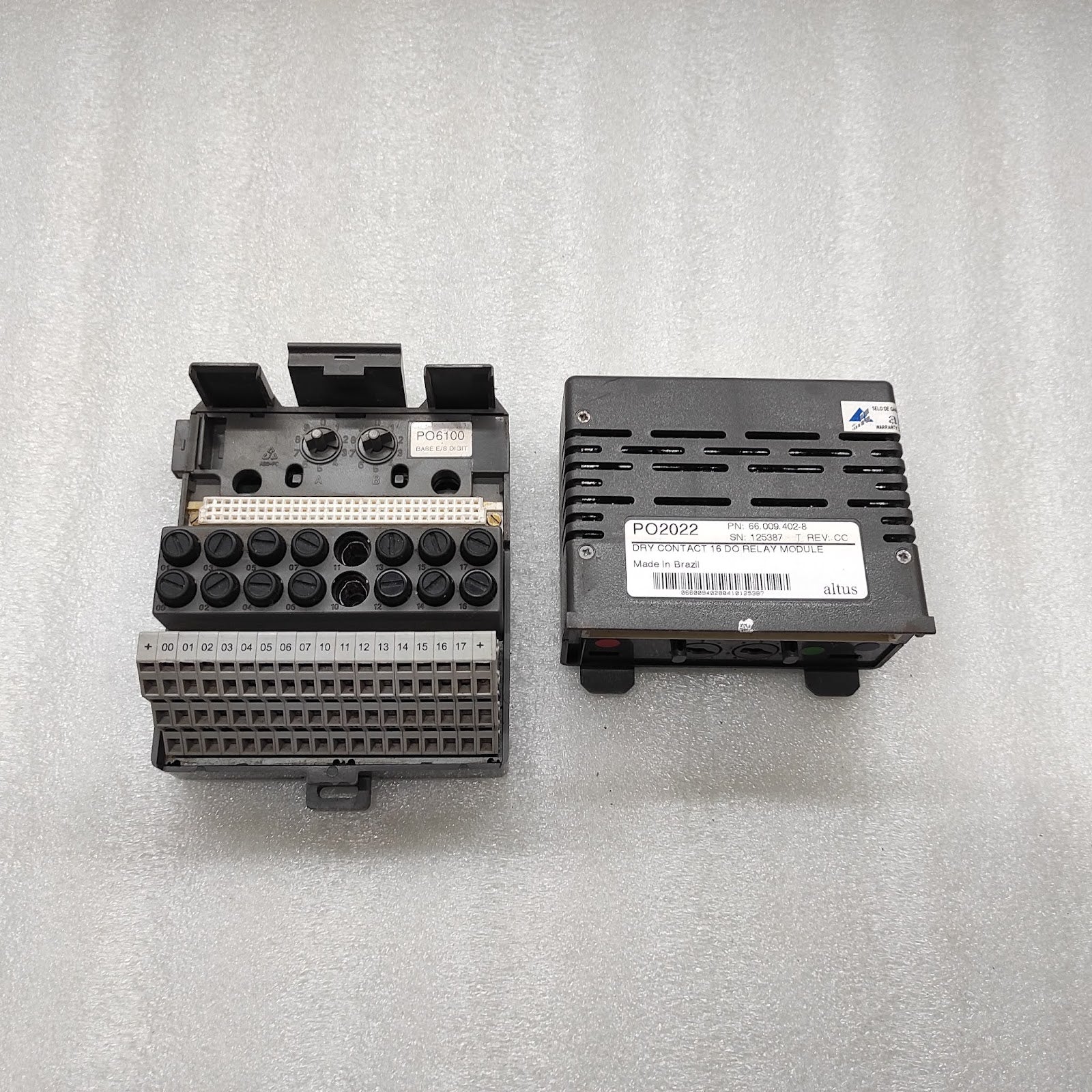 ALTUS PO2022 DIGITAL OUTPUT RELAY 66.009.402-8 PO6100 66.009.704-3