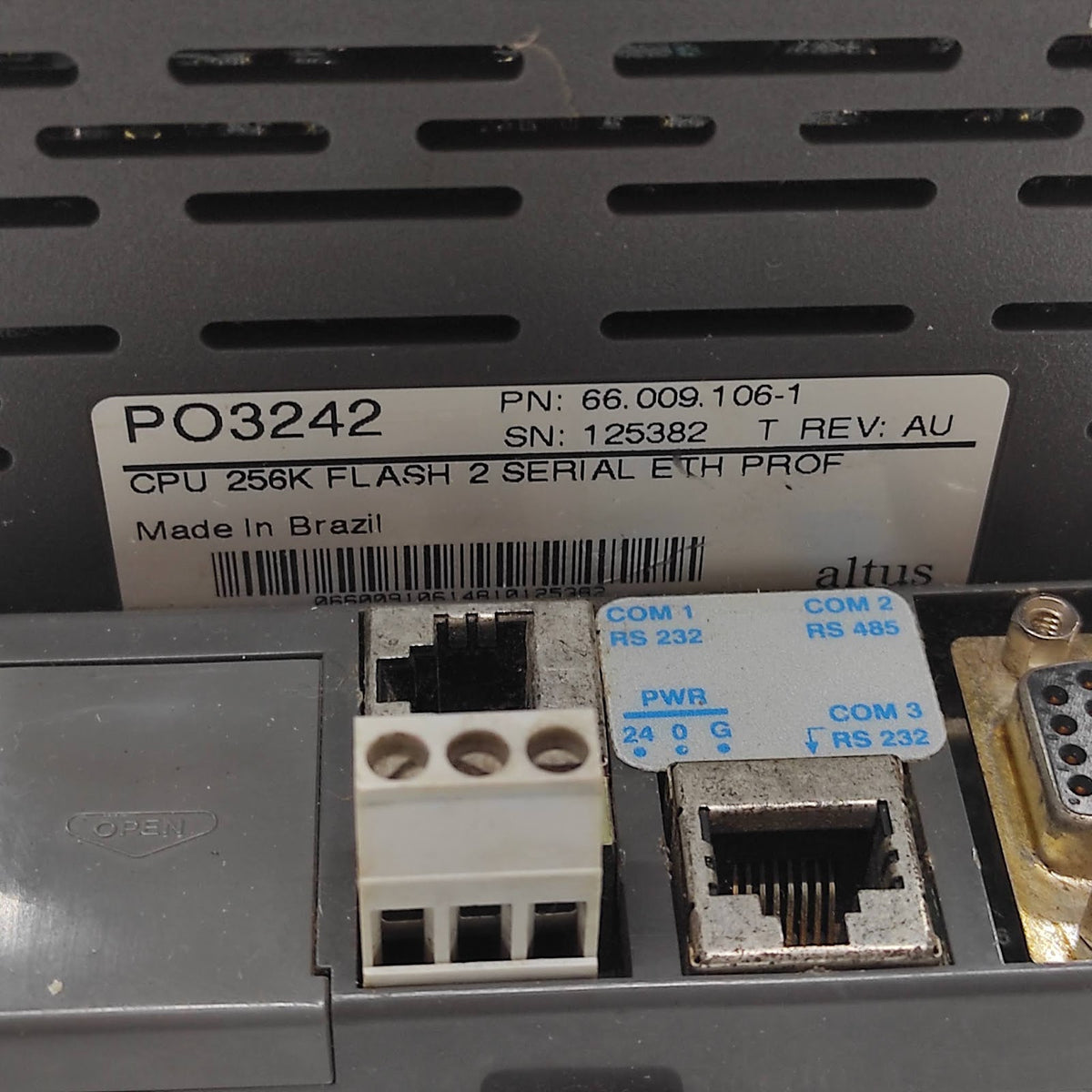 ALTUS PO3242 CPU 66.009.106-1 PO6302 66.009.700-0