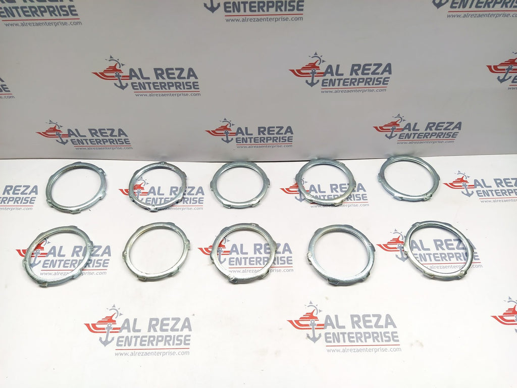 APPLETON EGS BL-250 2.5" MALL IRON LOCKNUTS 5 SET CONTAINS 50 LOCK NUTS